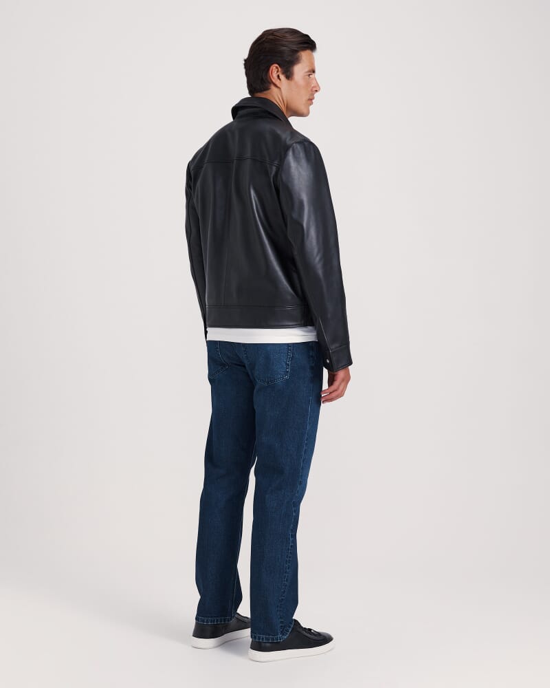 Jackson Leather Jacket in BLACK