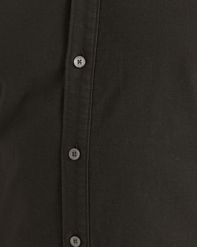 Malcom Mercerised Oxford Shirt in FATIGUE