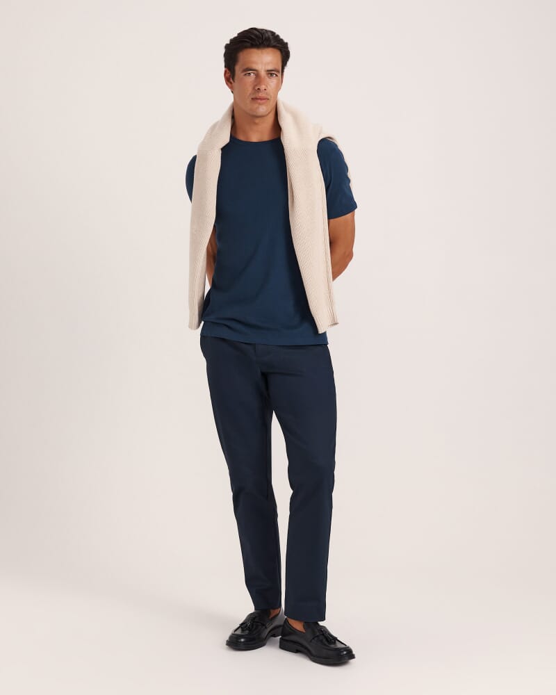 Soren Quarter Zip Knit in CHALK
