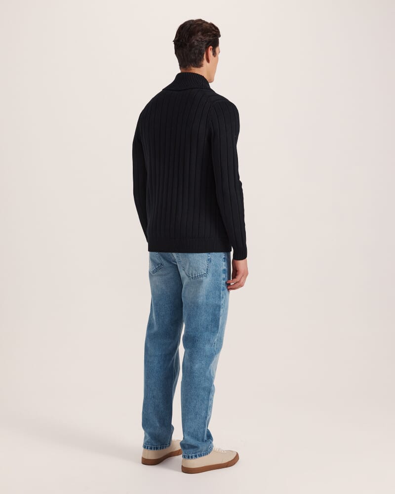 Vincent Shawl Cardigan in BLACK