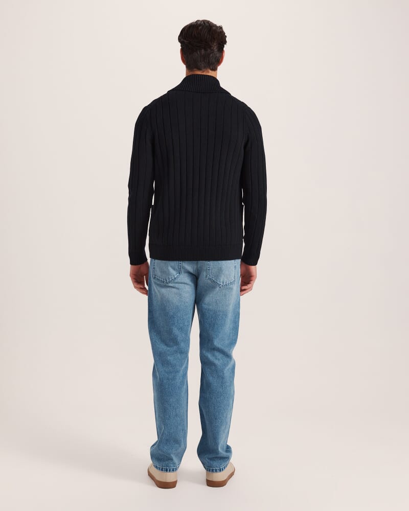 Vincent Shawl Cardigan in BLACK