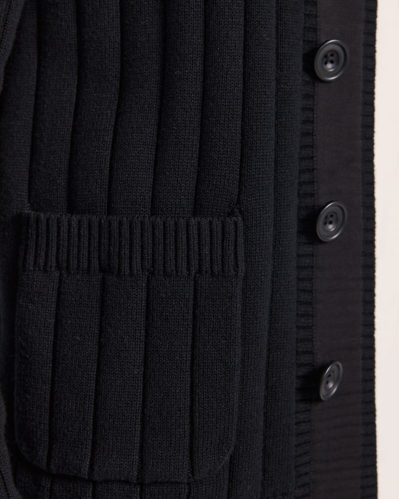 Vincent Shawl Cardigan in BLACK