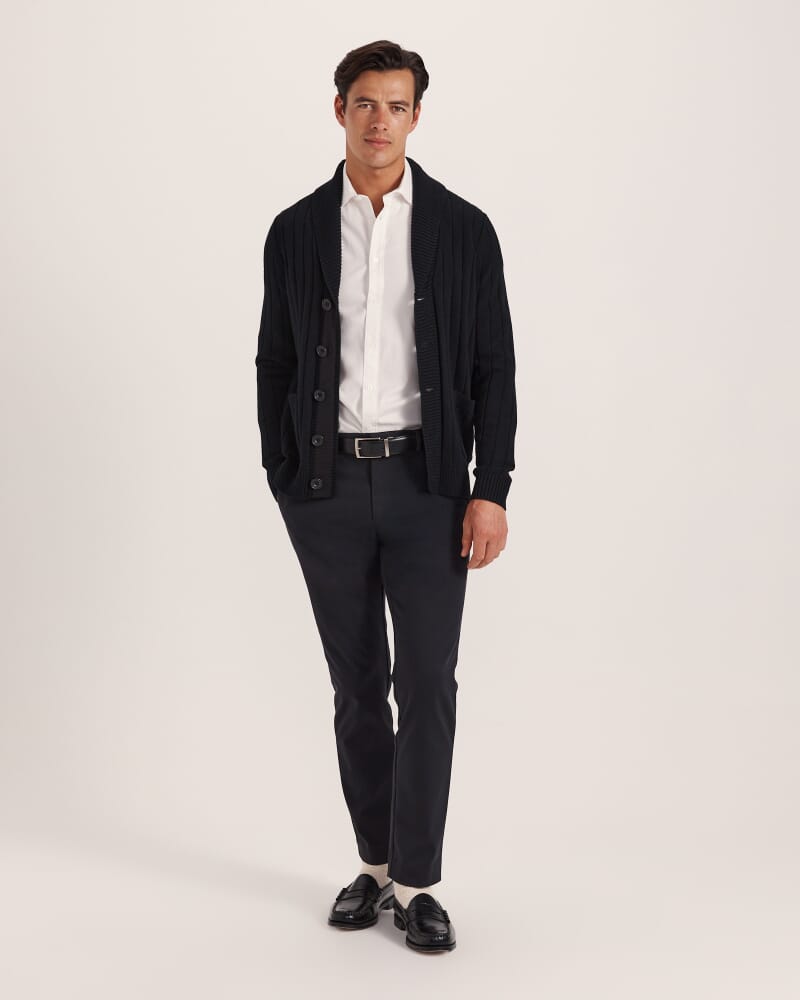 Vincent Shawl Cardigan in BLACK