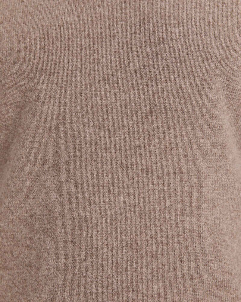 Solo Wool V Neck Knit in MUSHROOM