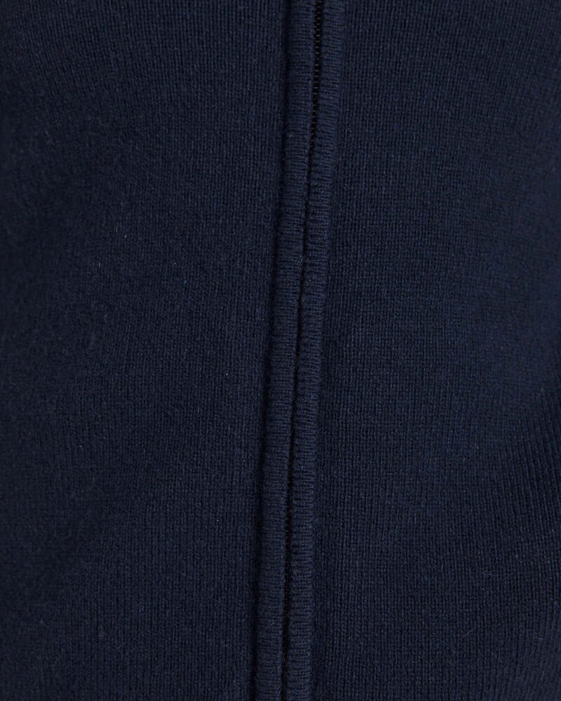 Solo Zip Through Knit in NAVY