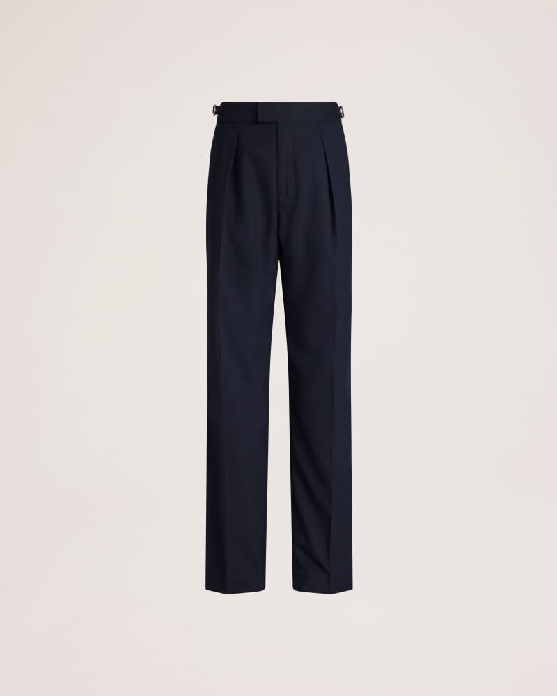 Henry Wide Pleat Pant in INK