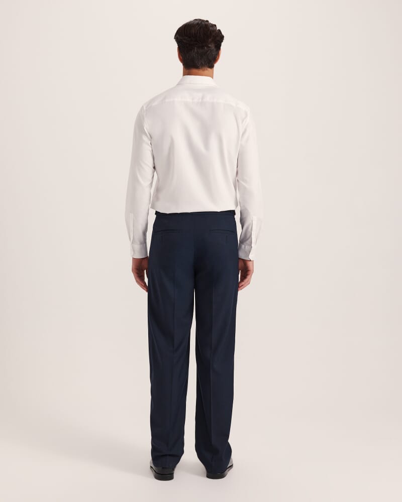 Henry Wide Pleat Pant in INK