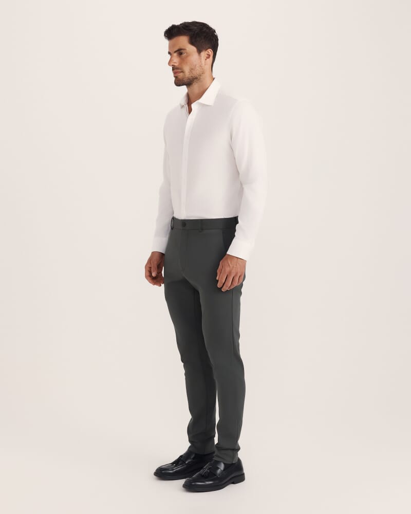 Judd Slim Dress Chino Pant in KELP