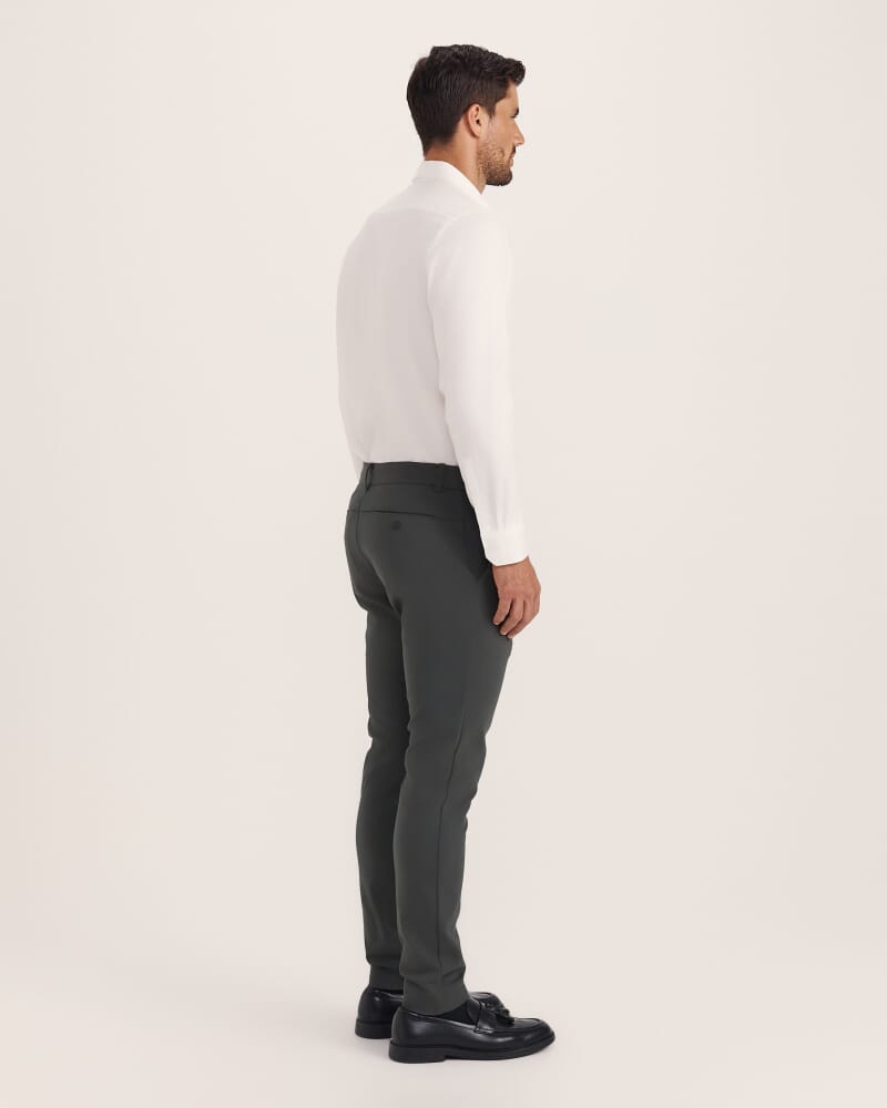Judd Slim Dress Chino Pant in KELP