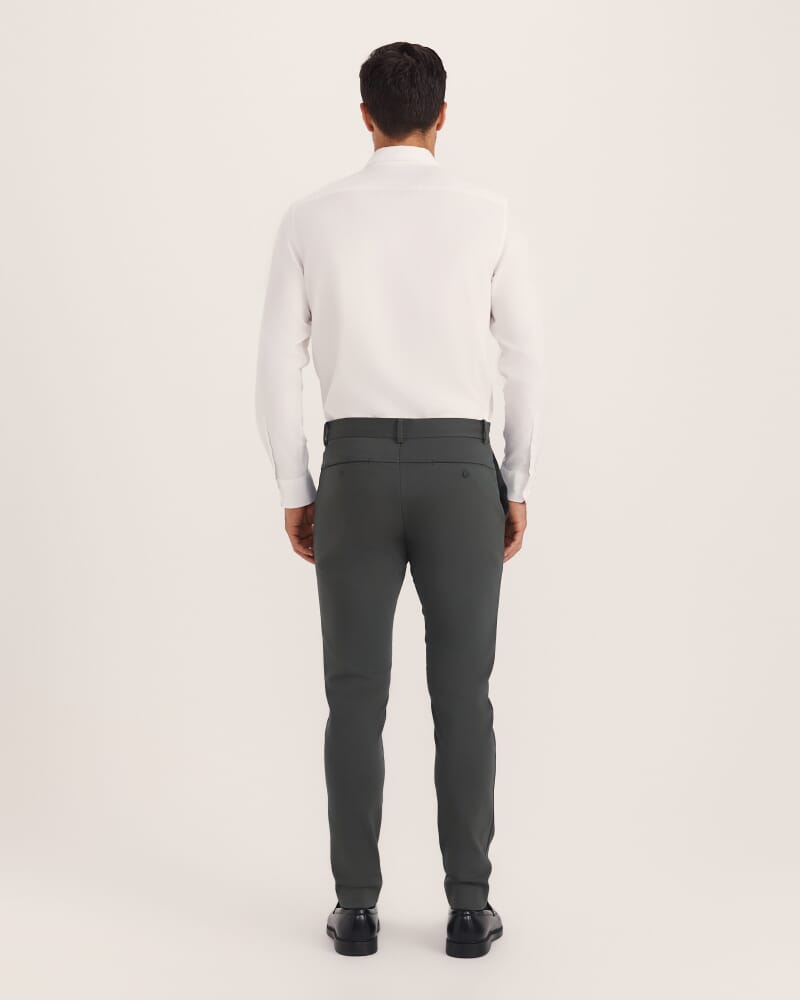 Judd Slim Dress Chino Pant in KELP
