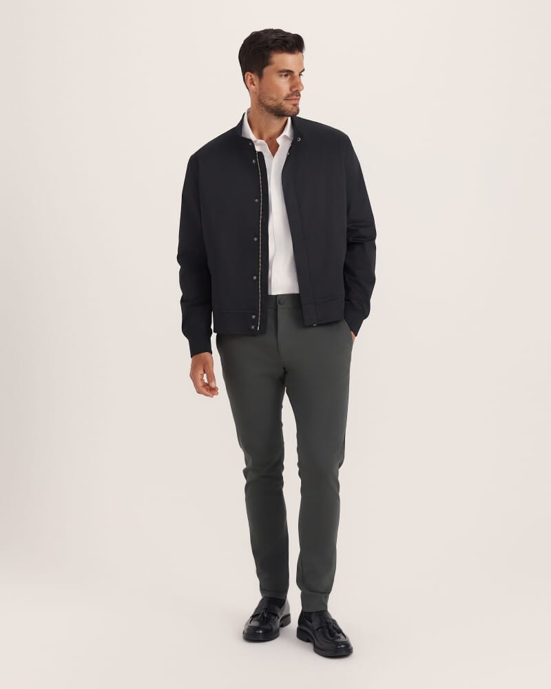 Judd Slim Dress Chino Pant in KELP