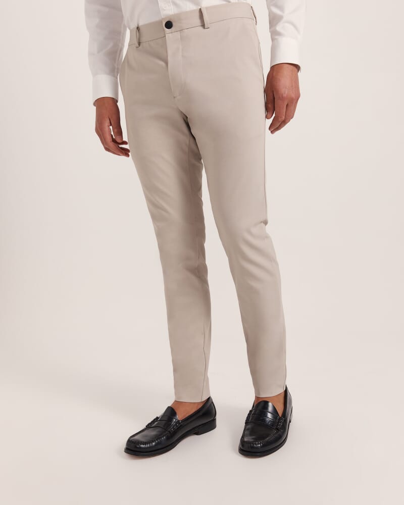 Judd Slim Dress Chino Pant in STONE
