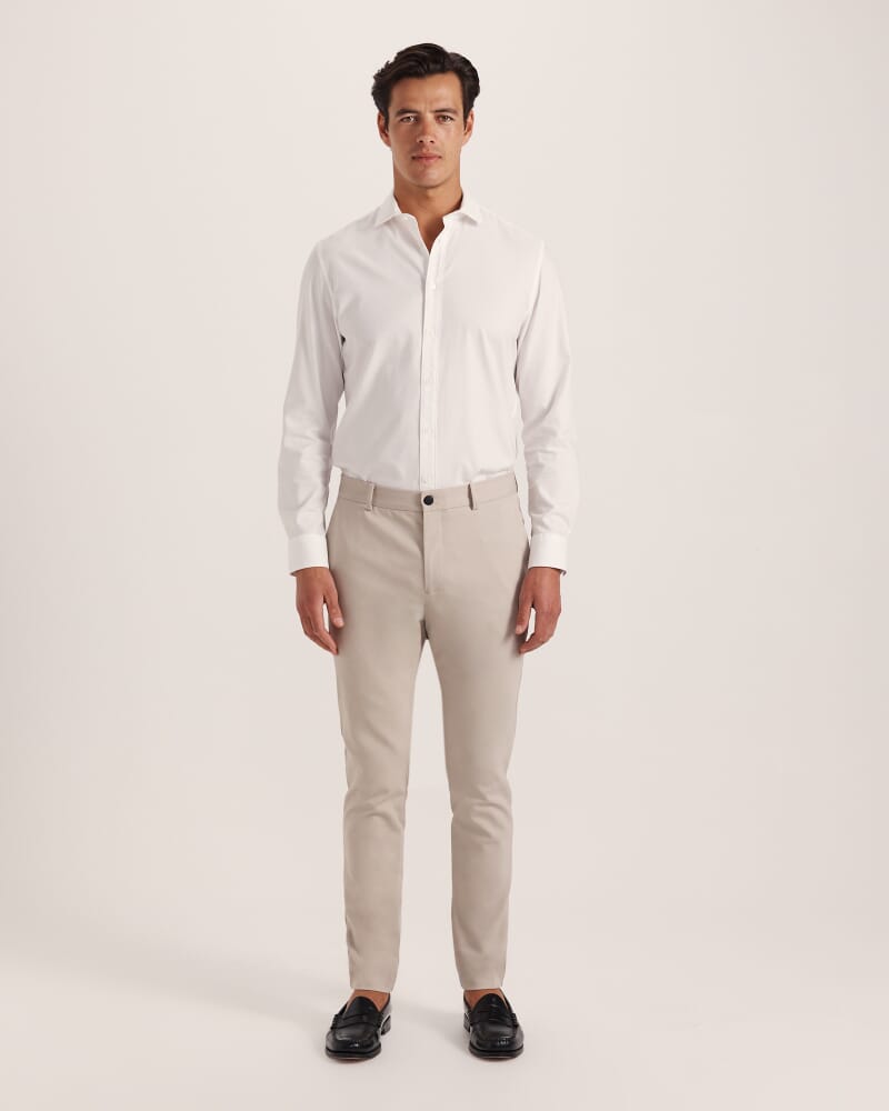Judd Slim Dress Chino Pant in STONE