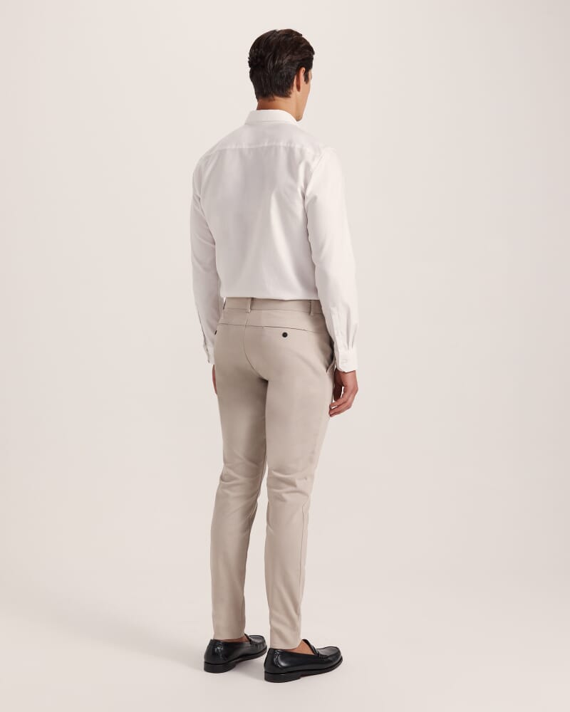 Judd Slim Dress Chino Pant in STONE