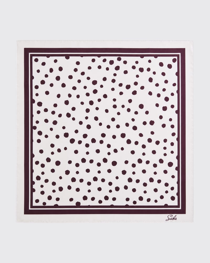 Dolcetto Silk Scarf in WHITE/MULTI