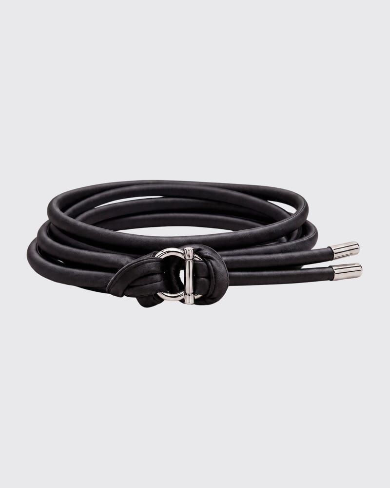 Phoebe Rope Belt in BLACK