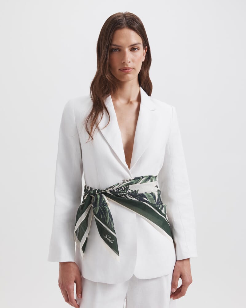 Brielle Silk Scarf in IVORY/MULTI