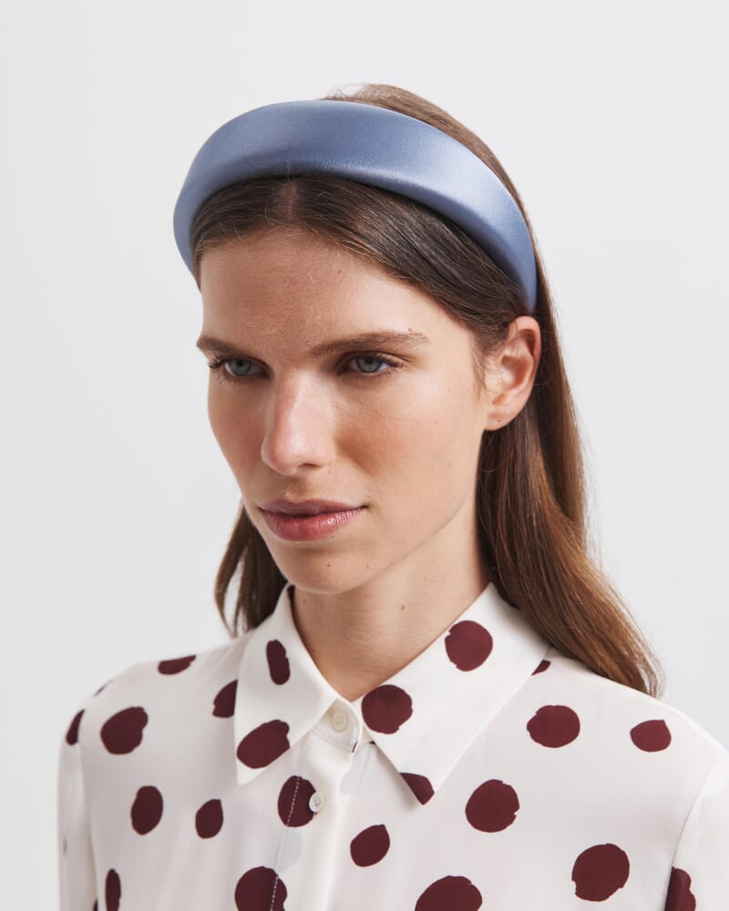 Sallee Satin Headband in MOONLIGHT