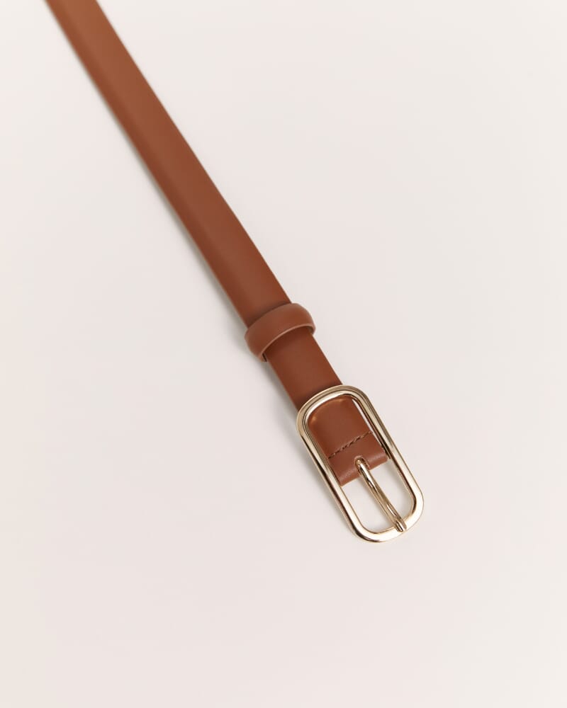 Essential Leather Belt in TAN