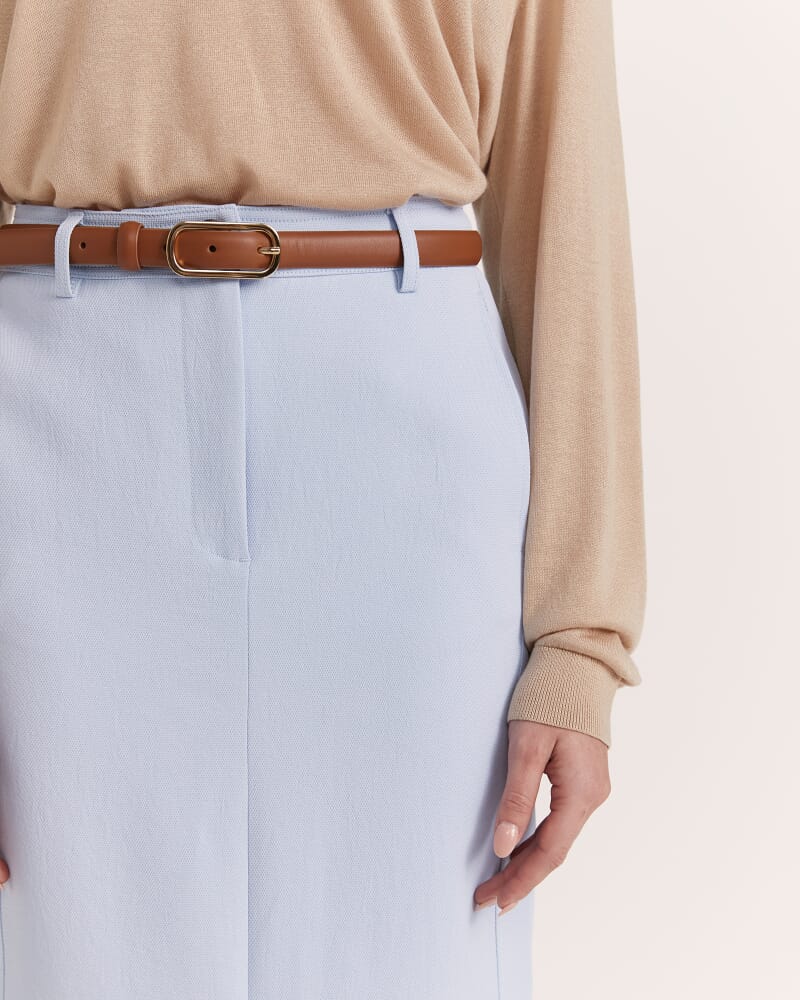 Essential Leather Belt in TAN