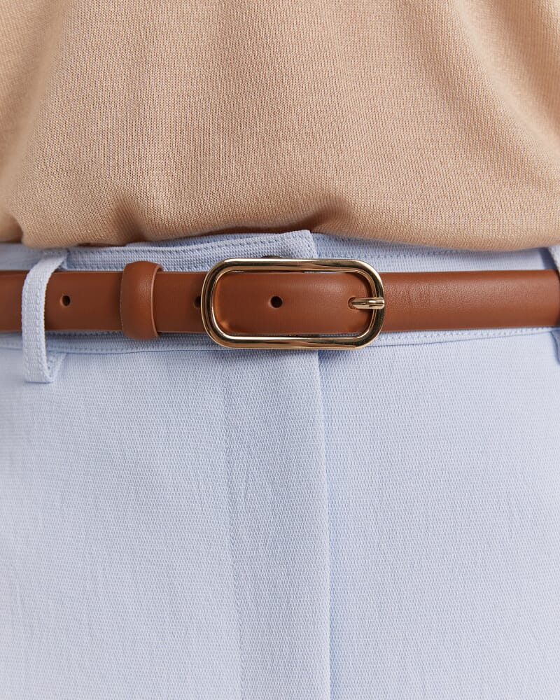 Essential Leather Belt in TAN
