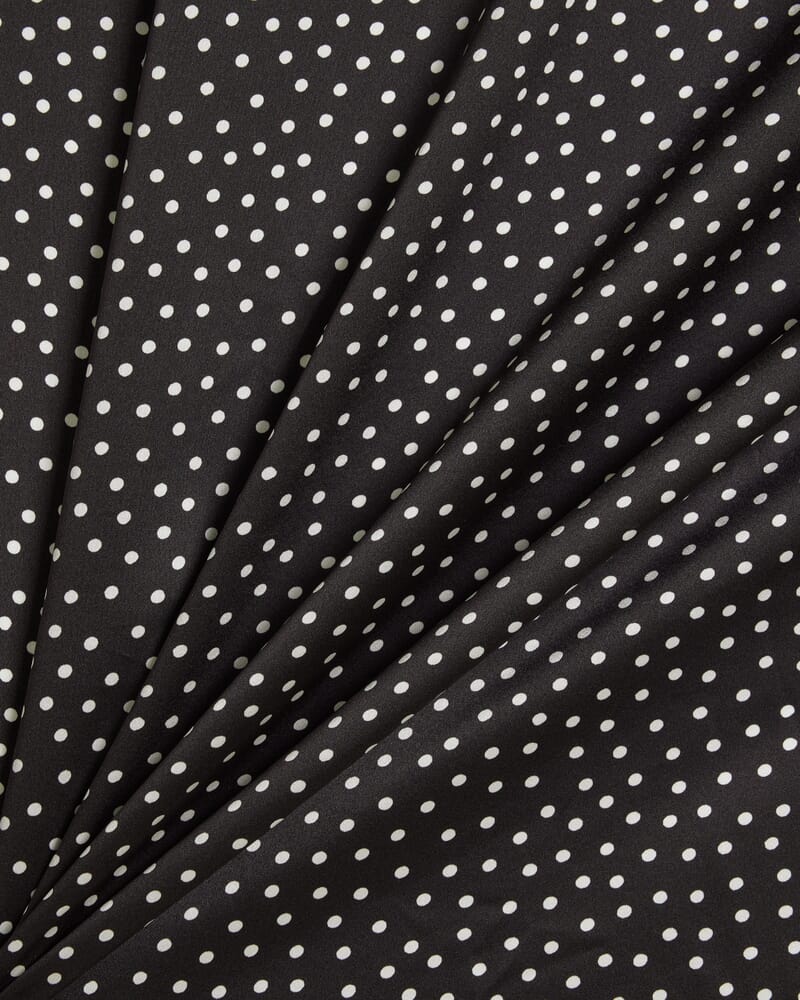 Presley Silk Scarf in BLACK/WHITE