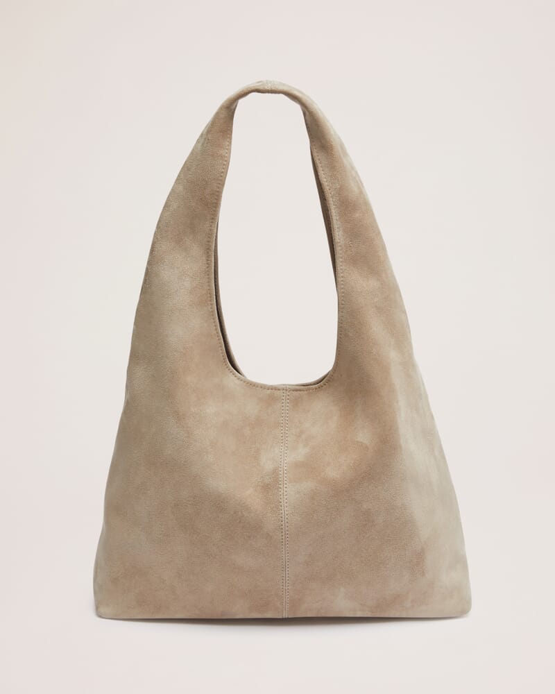 Nadia Suede Bag in MINK
