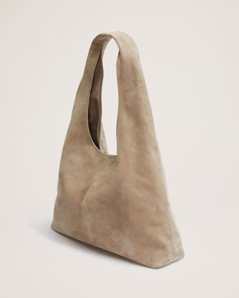 Nadia Suede Bag in MINK