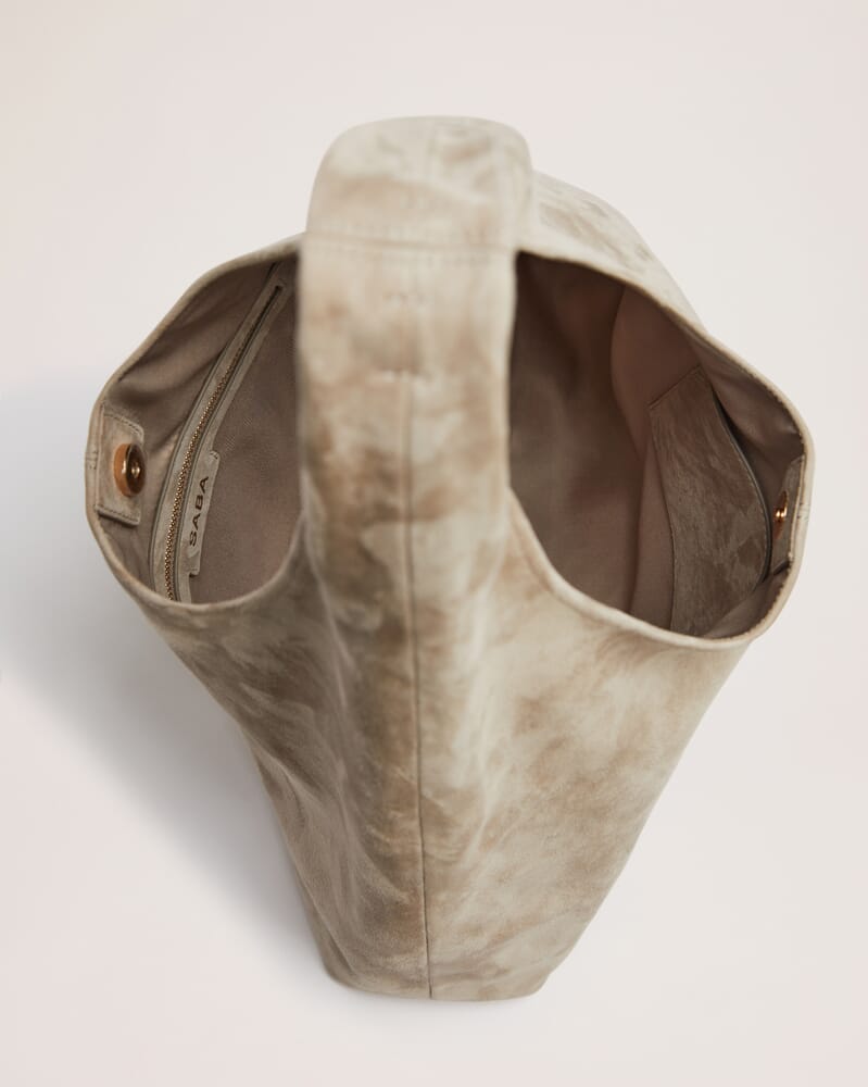 Nadia Suede Bag in MINK