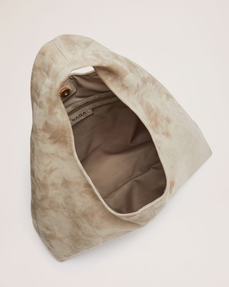 Nadia Suede Bag in MINK