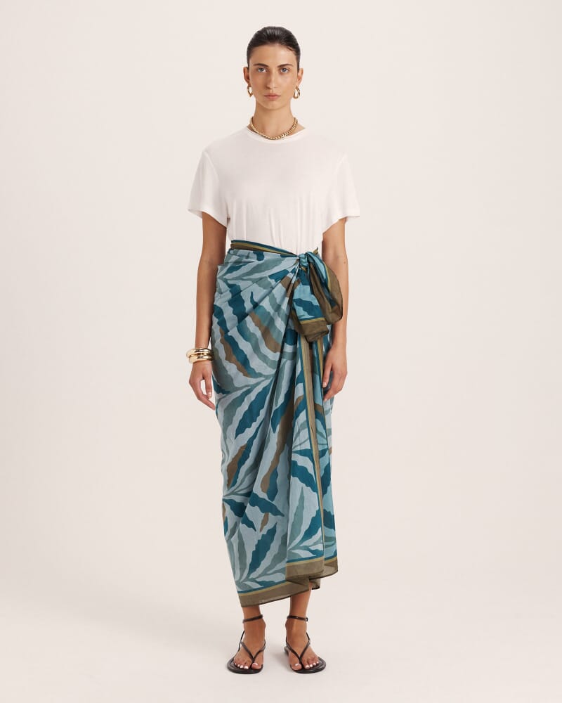 Zyra Silk Cotton Sarong in MULTI
