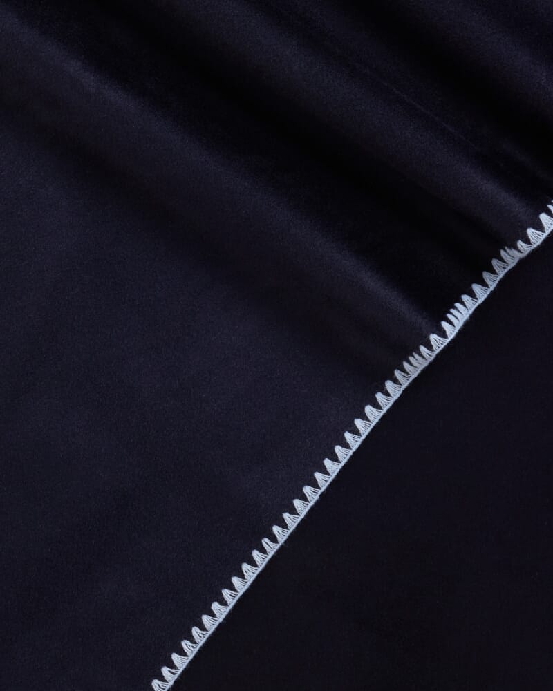 Kayla Contrast Stitch Scarf in MIDNIGHT