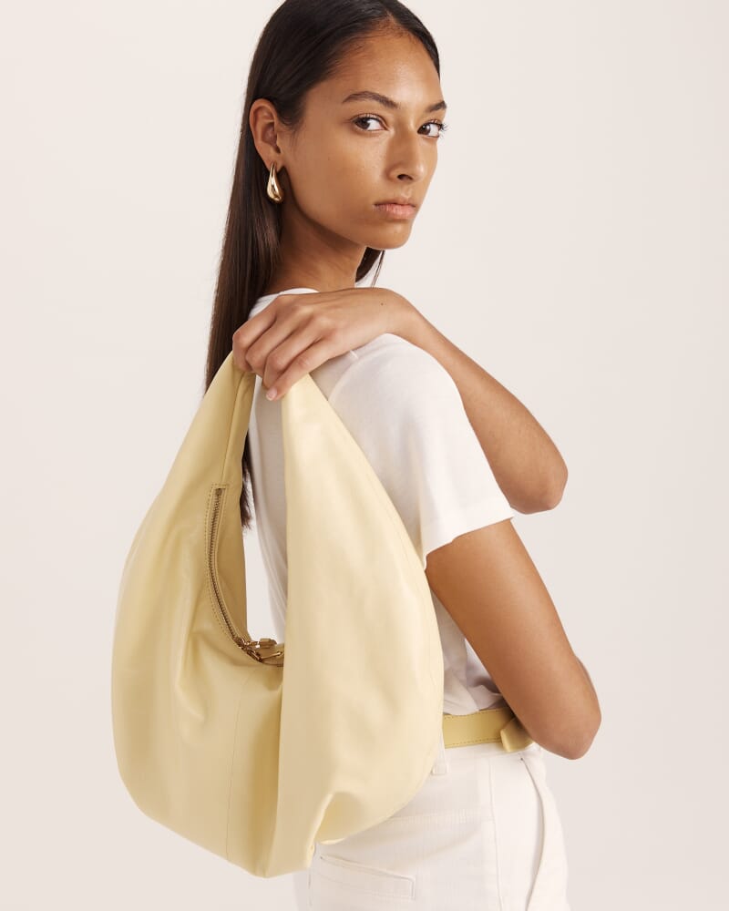 Willow Leather Bag in LEMON