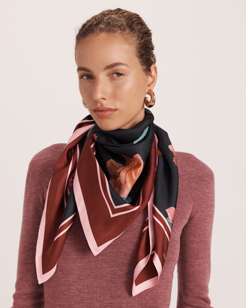 Bettina Silk Scarf in MULTI