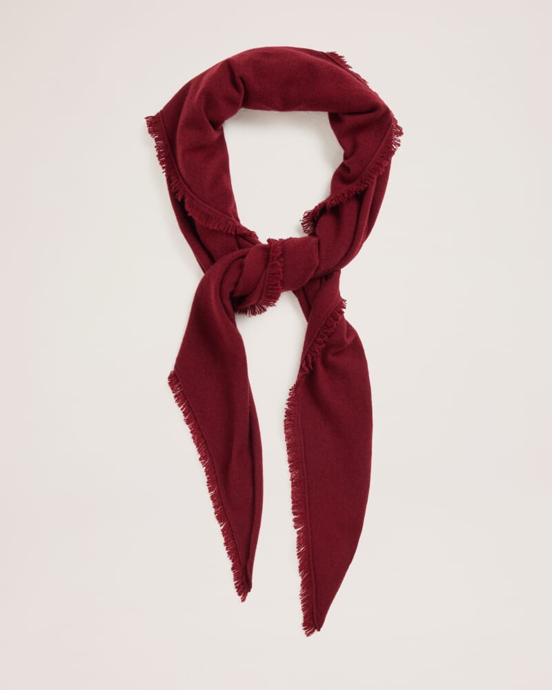 Vara Wool Cashmere Scarf in BERRY MELANGE