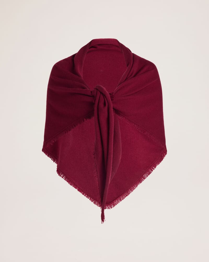 Vara Wool Cashmere Scarf in BERRY MELANGE