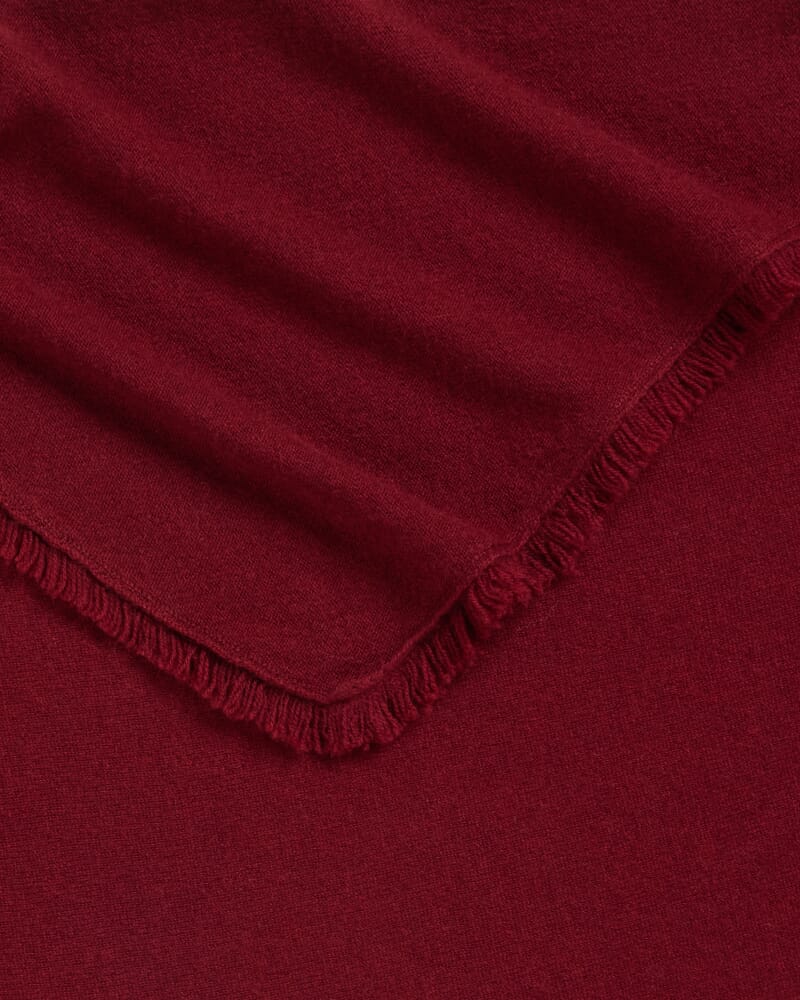 Vara Wool Cashmere Scarf in BERRY MELANGE