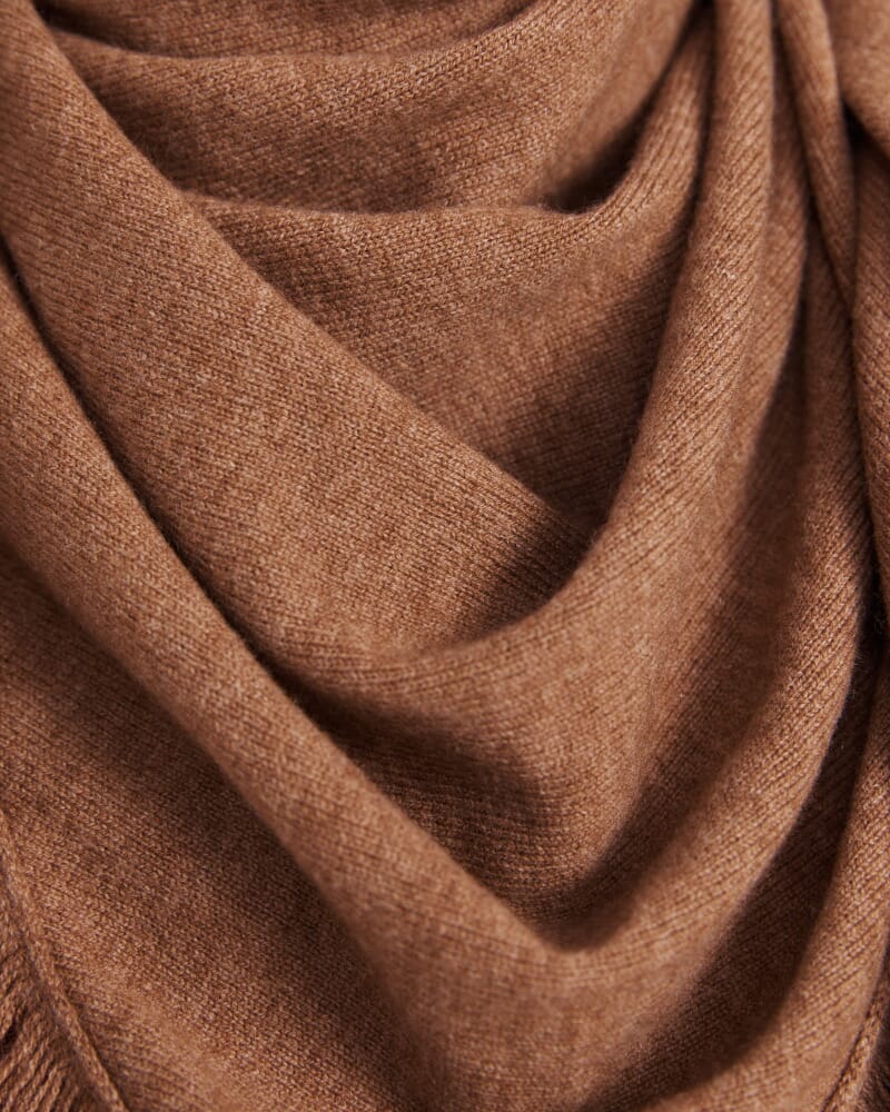 Vara Wool Cashmere Scarf in CAMEL MELANGE