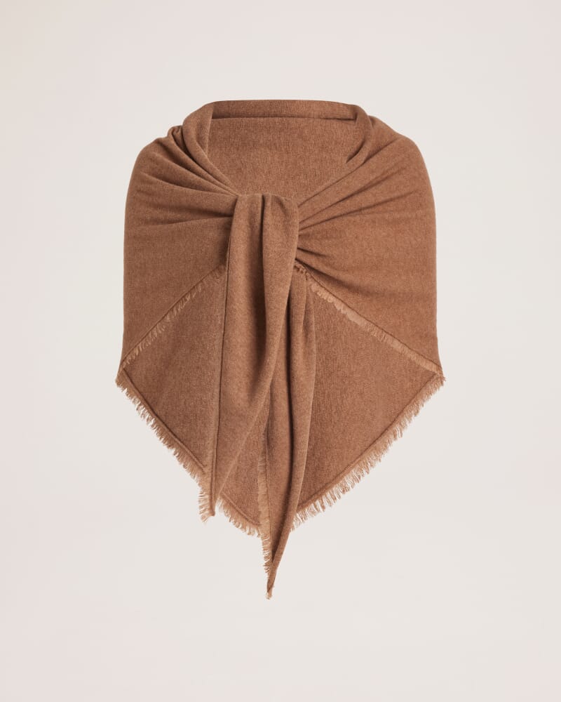 Vara Wool Cashmere Scarf in CAMEL MELANGE