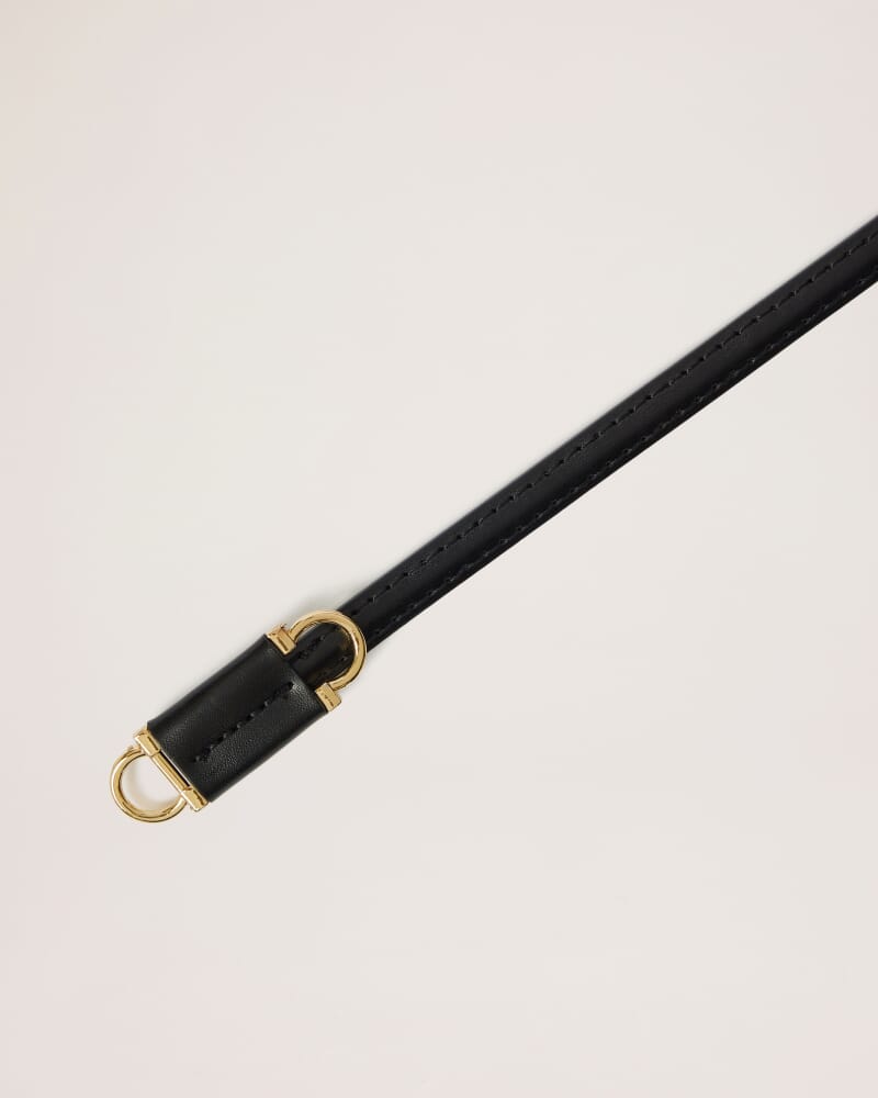 Elena Leather Belt in BLACK