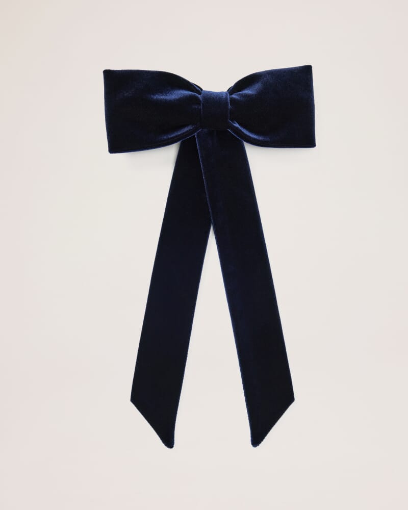 Lea Velvet Bow in ROYAL BLUE