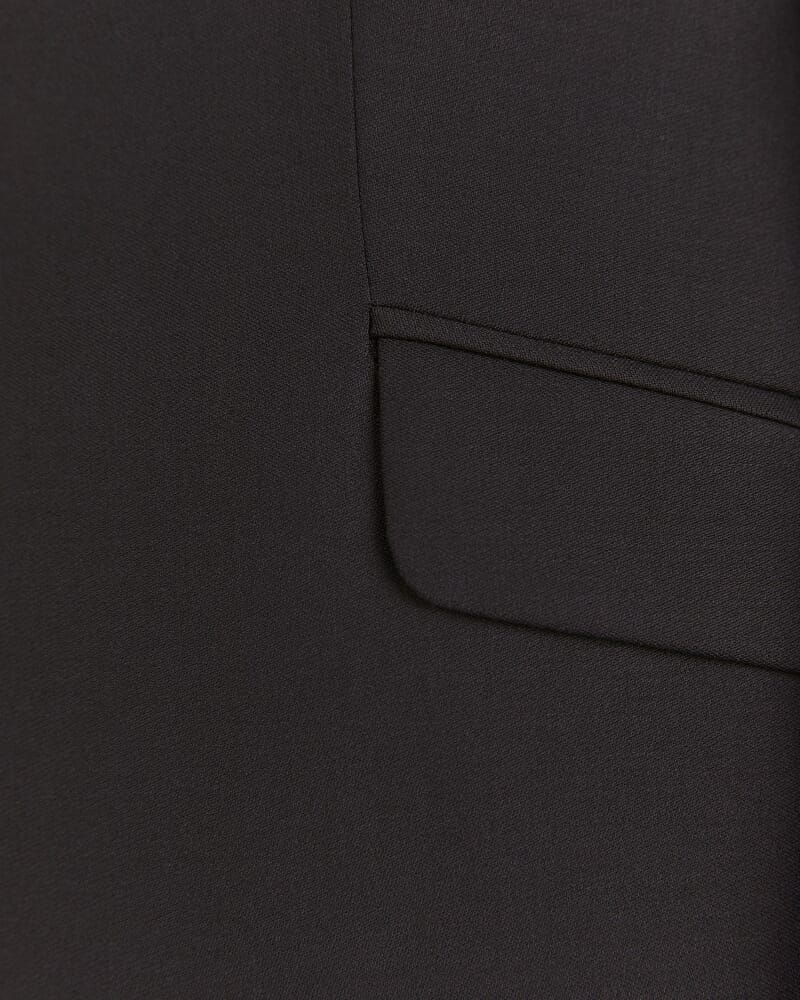 Celeste Wool Suit Blazer in BLACK