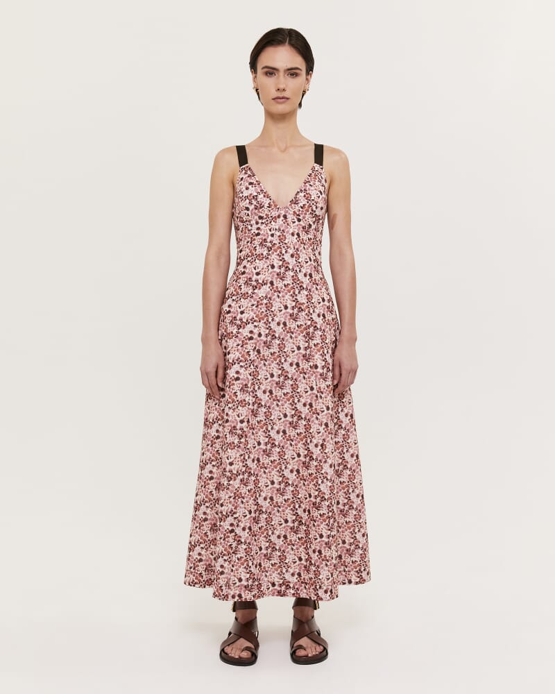 Pebble Panel Maxi Dress in MULTI