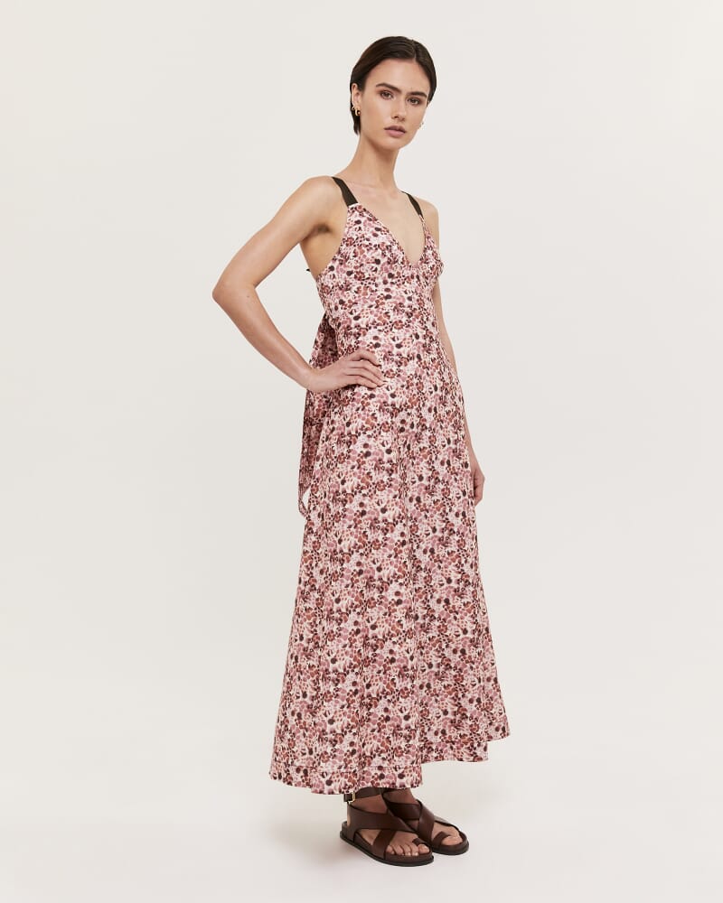 Pebble Panel Maxi Dress in MULTI