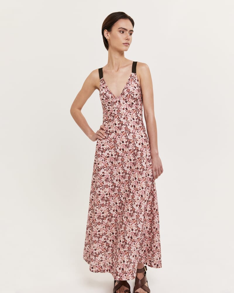 Pebble Panel Maxi Dress in MULTI