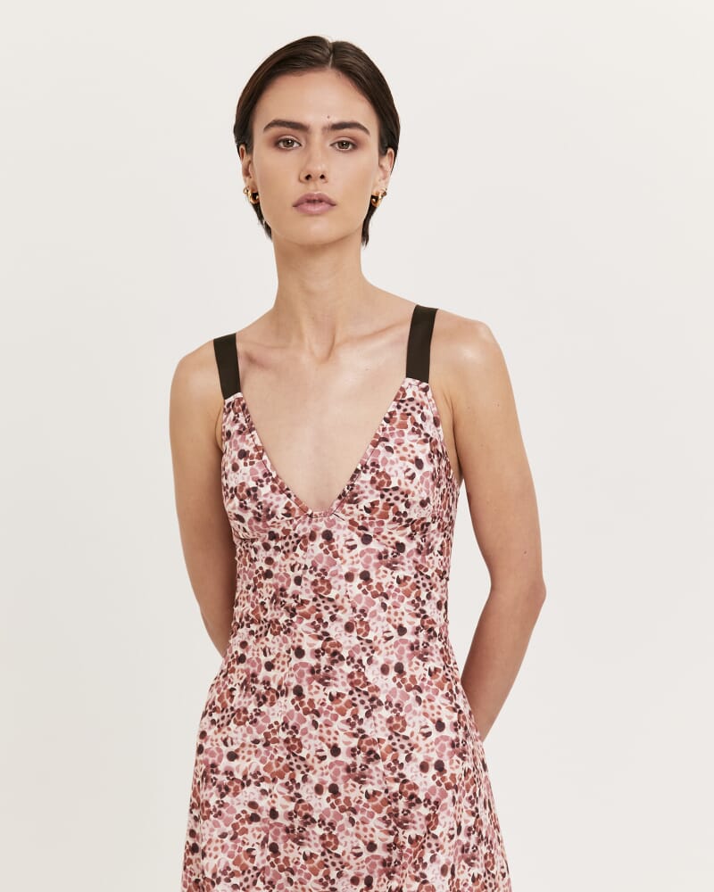 Pebble Panel Maxi Dress in MULTI