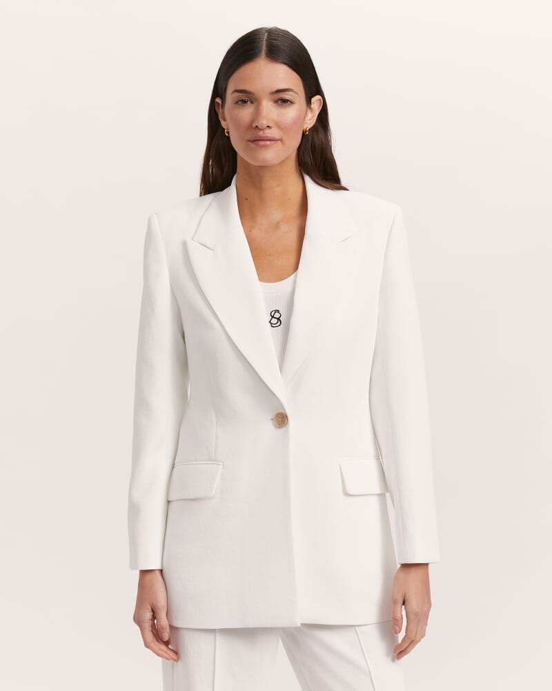 Dharma Longline Blazer in ALABASTER