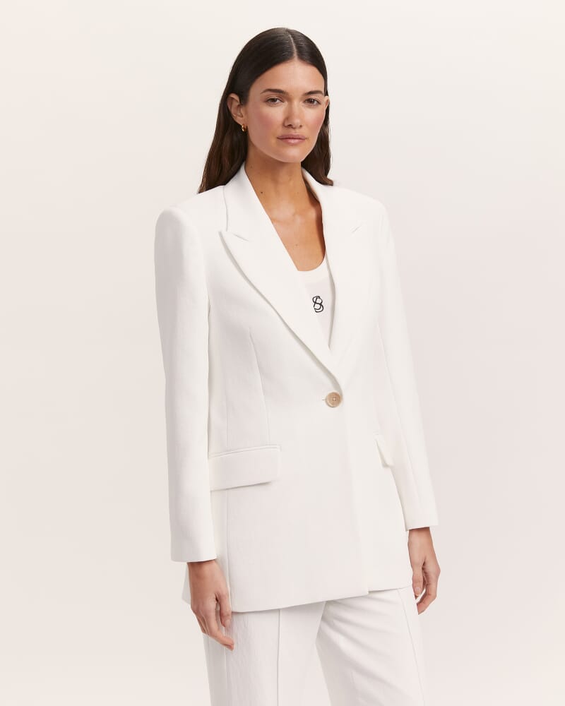 Dharma Longline Blazer in ALABASTER