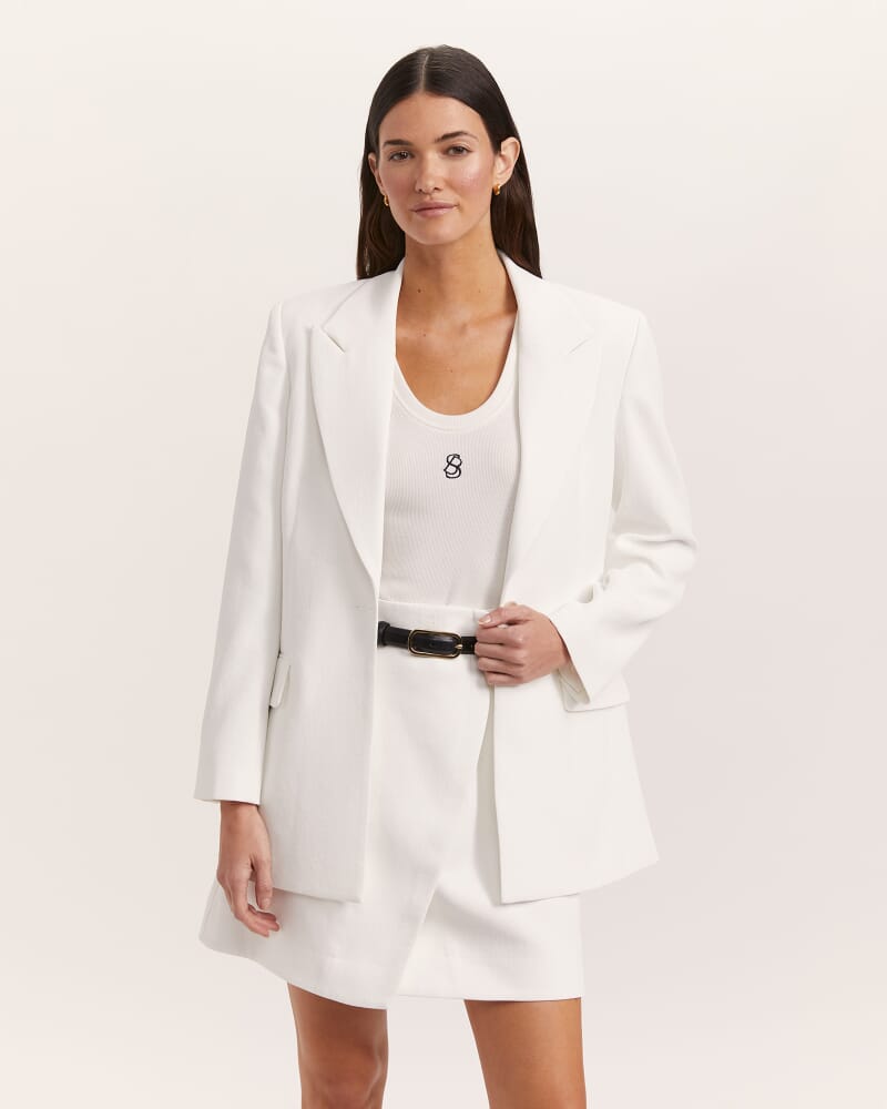 Dharma Longline Blazer in ALABASTER