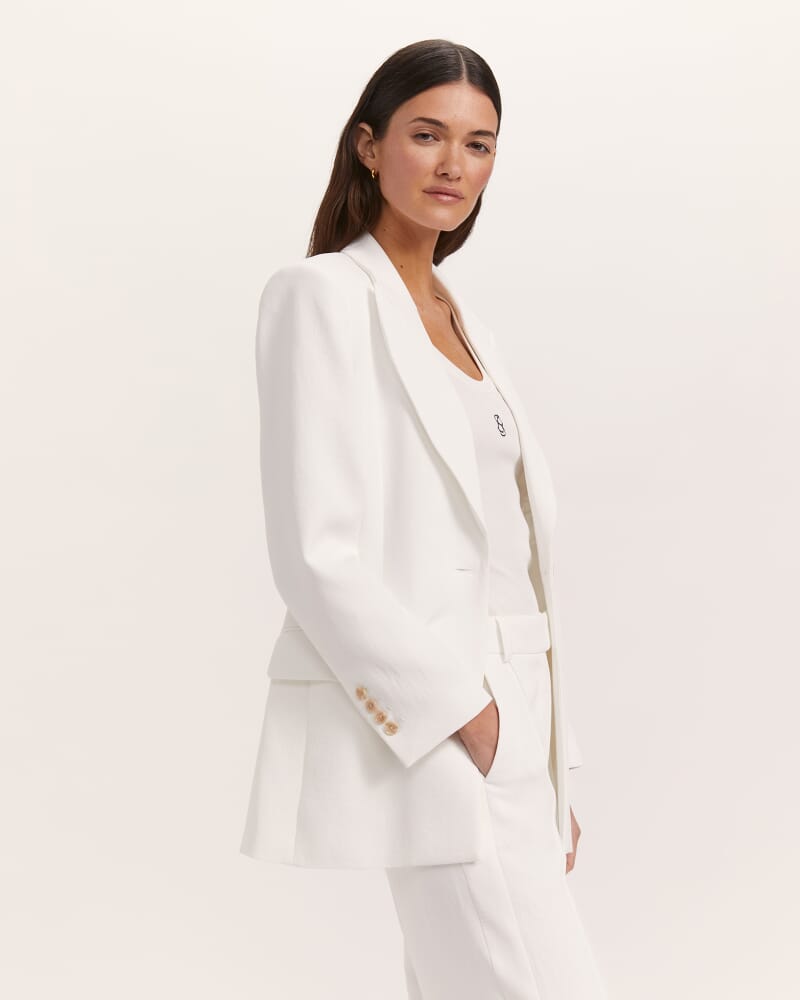 Dharma Longline Blazer in ALABASTER